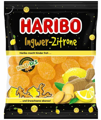 Produktbild von Ingwer Zitrone Gummibärchen 160g - Haribo