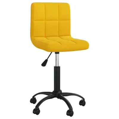 Produktbild von vidaXL Bürostuhl Drehbar Senfgelb Samt