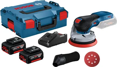 Immagine prodotto di Levigatrice rotorbitale a batteria GEX 18V-125 Bosch / 2x batteria 4,0 Ah + caricabatterie in L-Boxx