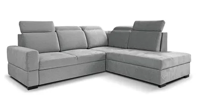 Produktbild von Ecksofa AXEL L - Wohnlandschaft, Polstersofa, Polstercouch [RECHTE Seite - Hellgrau: Voss 07]