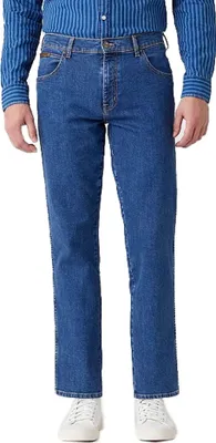 Produktbild von WRANGLER, Herren Jeanshosen, Straight fit, TEXAS, W38 L32, Blau, Jeans, baggyjeans, buggy