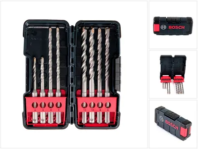 Produktbild von Hammerbohrerset SDS plus-3, 8-tlg., Tough Box, 6-10 mm