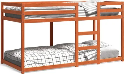 Produktbild von Design Etagenbett Wachsbraun 80x200 cm Massivholz Kiefer, Schubladen 2024 Neu