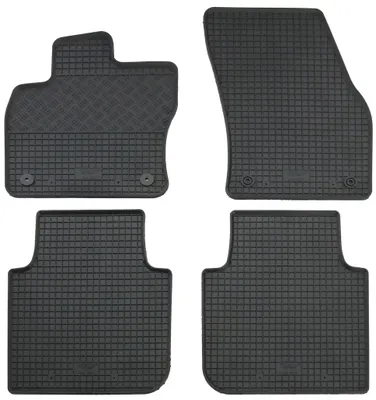 Gummifußmatten Set 4-teilig für Skoda Kodiaq (2017-), schwarz