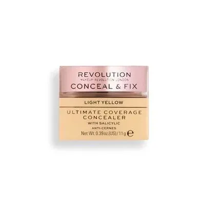 Produktbild von Revolution - Concealer - Conceal & Fix Ultimate Coverage Concealer - Light Yellow