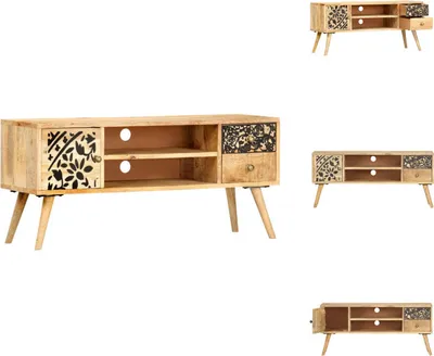 Produktbild von vidaXL TV-Schrank 100 x 30 x 45 cm Massivholz Mango -  TV-Möbel