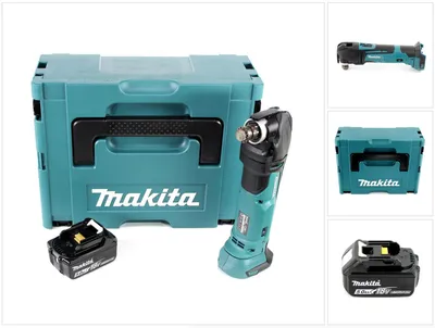Zdjęcie produktu dla Akumulatorowe narzędzie wielofunkcyjne Makita DTM 51 T1J 18V Li-Ion w zestawie Makpac + 1x akumulator BL 1850 B 18V - 5,0 Ah Li-Ion - bez akcesoriów, bez ładowarki