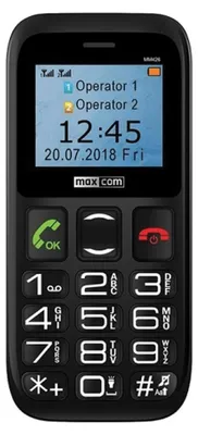 Produktbild von MaxCom Comfort MM426, Balken, 4,5 cm (1.77"), 160 x 128 Pixel, 600 mAh, Schwarz