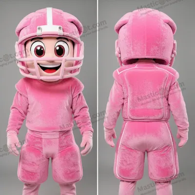 Produktbild von Rosa MASTICOT Cartoon American Football-Helm Mascot