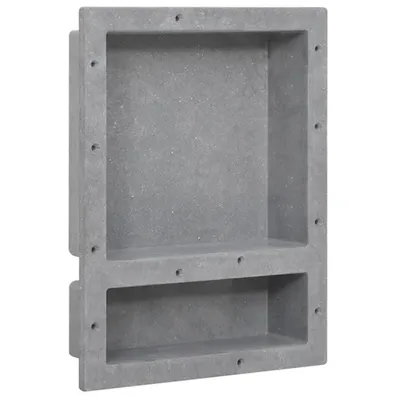 Obrázek produktu pro Nika do sprchového koutu 2 přihrádky matná šedá 41 x 51 x 10 cm