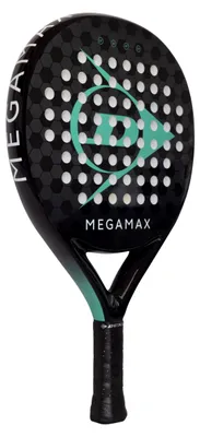 Productafbeelding van Dunlop Megamax Black Padelracket, zilver, 365 gram
