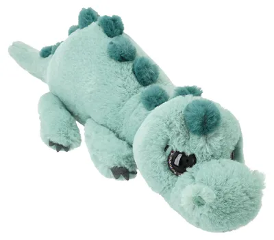 Image de Dino World, peluche de dinosaure, couleur vert clair, allongé, 50 cm