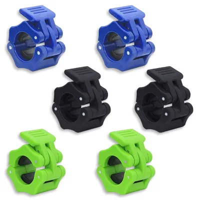 Productafbeelding van 6 stuks haltersluitingen, 30 mm, snelvergrendeling voor gewichtheffen en training