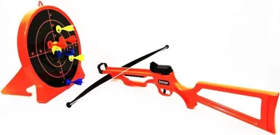 Produktbild von Petron SURESHOT Combo Pack Crossbow Kinder Armbrust + Zielscheibe, orange/schwarz, 2-teilig (1 Set)