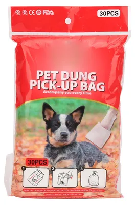 Produktbild von Hundekotbeutel, doppellagig, Einweg-Kackensammelbeutel, dick, für kleine und mittelgroße Haustiere (30 Stück)