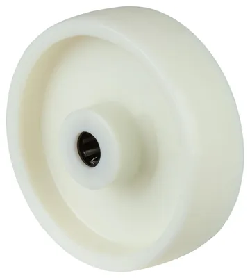 Produktbild von BS Rollen Rad zu B10 Durchmesser 150mm Tragfähigkeit 400kg Kunststoff-Rad weiß Nabenlänge 58mm - B10.150