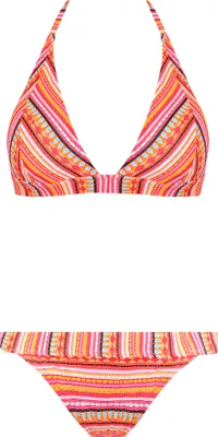 Produktbild von LASCANA Triangel-Bikini orange-gestreift Größe 42 Cup C/D