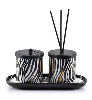 Immagine prodotto di Diffusore di aromi + candela 23x9xH9cm ZEBRA