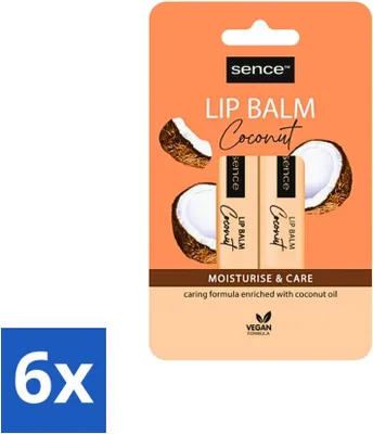 Produktbild von Sence - Moisturise & Care - Lippenbalsam Duo - Pflegend - 2 x 4,3 g - Vorteilspack - 6 Stücke