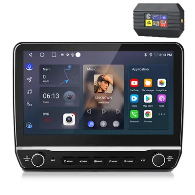 Image de Autoradio CarPlay Android 15, 10,1 pouces, 2+64 Go, pour Fiat Ducato 2006-2023, GPS, Wi-Fi, Bluetooth, FM, RDS, DSP, SWC, DAB+, 2DIN, 4CORE, USB