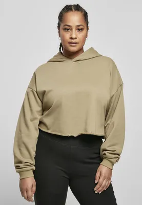 Zdjęcie produktu dla Urban Classics Ladies - Oversized Cropped Hoody khaki - 3XL