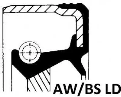 Produktbild von Elring Wellendichtring, Kurbelwelle Getriebeseitig 440.830