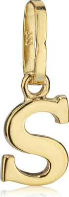 Produktbild von Kettenanhänger kleiner Buchstabe S 333 Gelb Gold 6x5mm Kinder Alphabet Amulett
