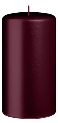 Produktbild von Stumpenkerzen Metallic Glanz Rotbraun Burgundy 150 x Ø 80 mm, 6 Stück