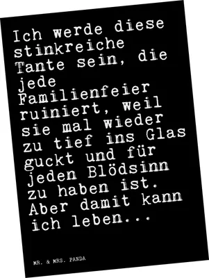 Produktbild von Mr. & Mrs. Panda Grußkarte Ich werde diese stinkreiche... - Schwarz - Geschenk, Tante, Frau, Ansichtskarte, Postkarte, Familie, bildkarte, Ansichtskarten, lustiger Spruch