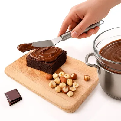 Obrázek produktu pro Orion | Cukrářská špachtle - 24 cm - Nerezová - Nerez - Úzká cukrářská paleta stříbrná