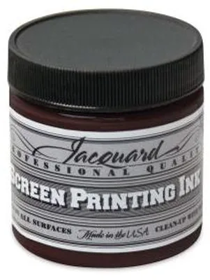 Produktbild von Jacquard Siebdruckfarbe 118 ml braun Textilfarbe für Stoff und Papier