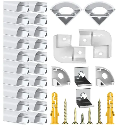 LED-Aluprofil V-Form 20x1m für Strips bis 12mm
