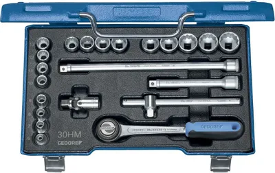 Produktbild von GEDORE D 30 HMU-10 Steckschlüssel-Satz 3/8" 22-teilig UD-Profil 6-22 mm, 6239700