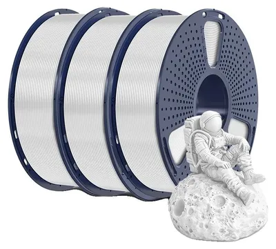 Obrázok produktu pre 3D tlačový filament, materiál PETG, kompatibilný s FDM tlačiarňami, biela farba