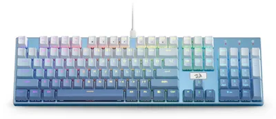 Productafbeelding van Mechanisch Toetsenbord RGB LED Backlit - Bedraad USB-C - 104 Toetsen - Blauw Gradient