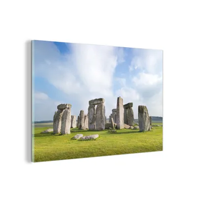 Obrázok produktu pre MuchoWow® Sklenené obrazy - Obrazy na stenu - Foto na skle Stonehenge v Anglicku 60x40cm Nástenná dekorácia zo skla - akrylový sklenený obraz - akrylové obrazy