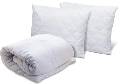 Produktbild von Set französische Ganzjahres-Decke 200x220 cm und 2x Kissen 50x70 cm
