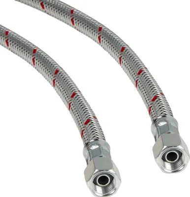 Produktbild von tecuro Ölschlauch 1000 mm x 1/4 Zoll x 1/4 Zoll Überwurfmutter (DN8), konisch dichtend, nach DIN EN ISO 6806 Typ 1
