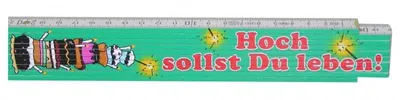 Produktbild von Zollstock Hoch sollst Du leben