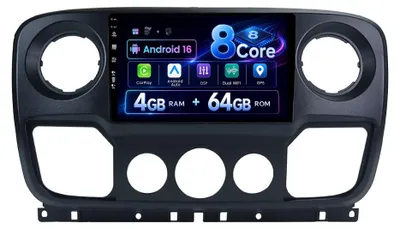 Productafbeelding van Autoradio Voor Renault Master/OPEL Movano/Nissan NV400 (2010-2021) | Android 16 GPS, 4G+64G, DAB, Bluetooth, 10.1 Inch