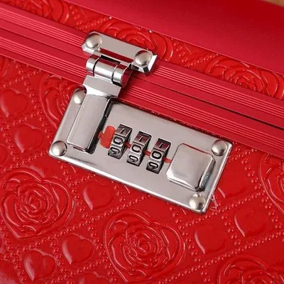 Produktbild von Sicherheitskombinationsschloss für Reisetaschen, 3-stellig, Zink, Silber