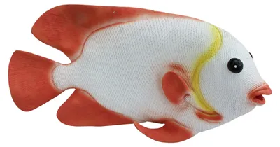 Immagine prodotto di Pesce decorativo in resina, bianco/rosa, altezza 24 cm