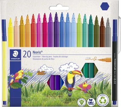 Produktbild von STAEDTLER Fasermaler Noris 20er Kartonetui