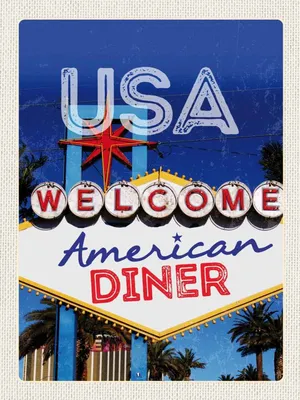 Produktbild von vianmo Holzschild 40x30 cm Amerika Los Angeles Spielhalle Party Bildmotiv Reisemotiv USA