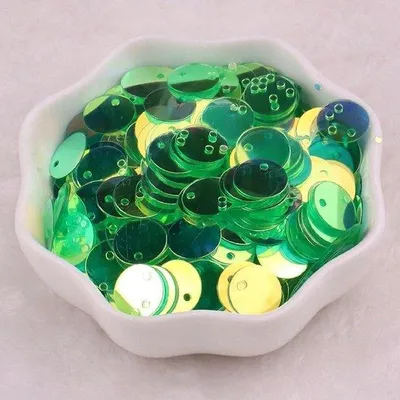 Immagine prodotto di Perline rotonde glitterate - Perline glitterate per bricolage: capelli, abbigliamento, gioielli, decorazioni - Con foro per cucire - 10 mm, 1120 pezzi