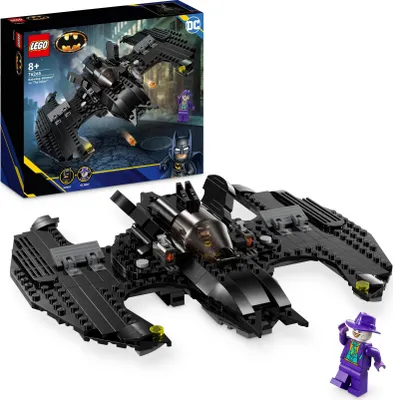 Produktbild von LEGO 76265 DC Batwing: Batman vs. The Joker, ikonisches Flugzeug-Spielzeug aus dem Film von 1989 mit 2 Minifiguren, klassisches Superhelden-Set, Geburtstagsgeschenk für Kinder, Jungen, Mädchen