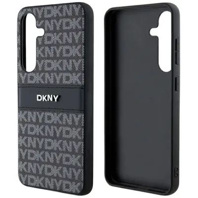 Produktbild von DKNY, Schutzhülle Repeat Pattern Tonal Stripe f. Samsung Galaxy S24, Schwarz