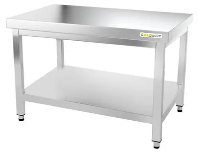 Immagine prodotto di Tavolo da lavoro in acciaio inossidabile, base da 1200 x 500 mm, linea PREMIUM - GOLDINOX