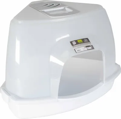 Zdjęcie produktu dla Kuweta dla kotów Europet Bernina Prism, przezroczysta/biała, rozmiar: L
