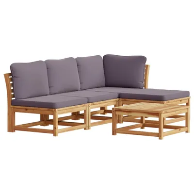 Produktbild von VidaXL 3214308, Dunkles Grau, Akazienholz, 110 kg, Erwachsene & Kinder, 630 mm, 630 mm